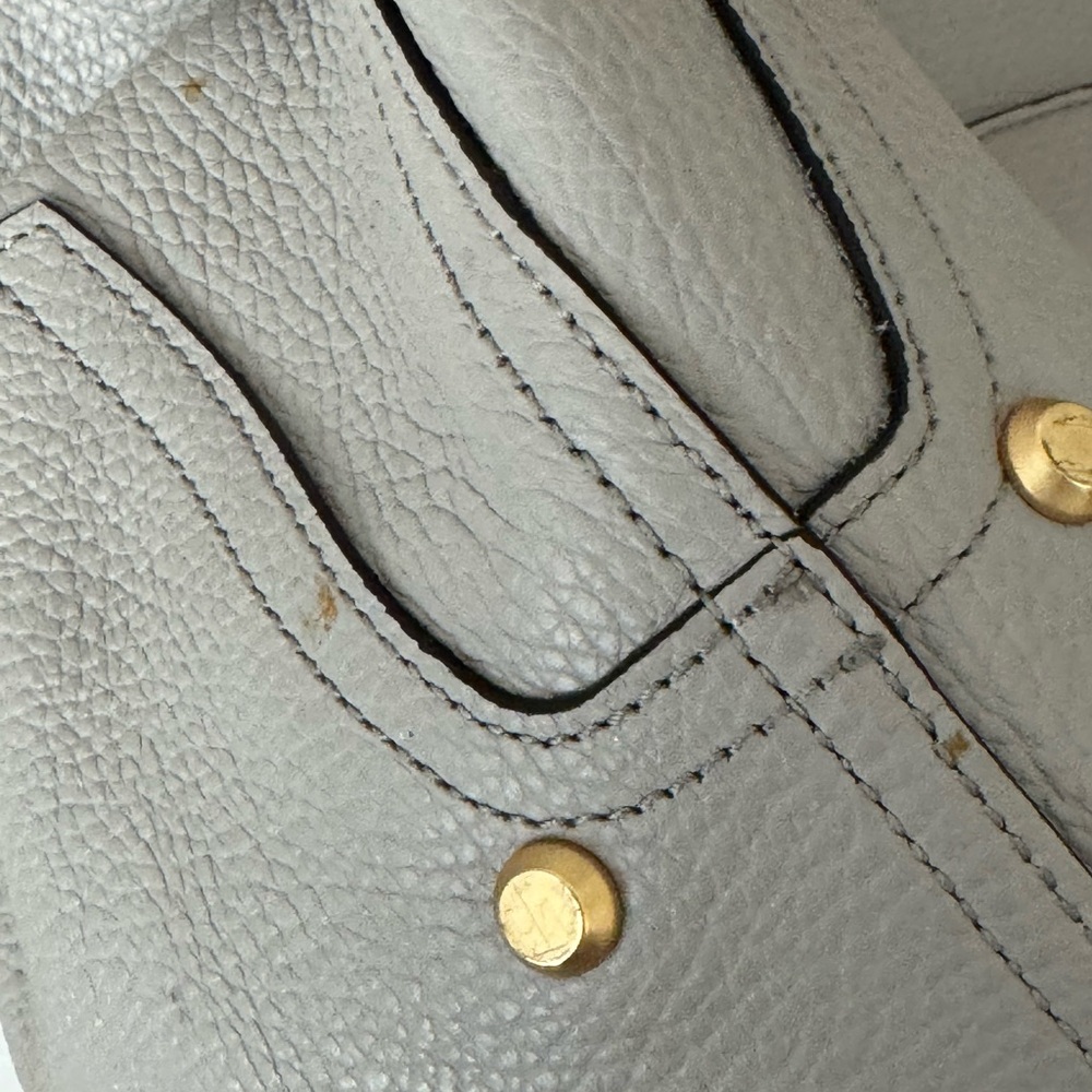 Annabel Ingall Leather Large Isabella Tote in light gray Leather Shoulder bag - Picture 9 of 10